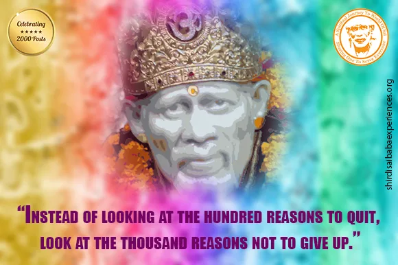 Gratitude To Sai Baba