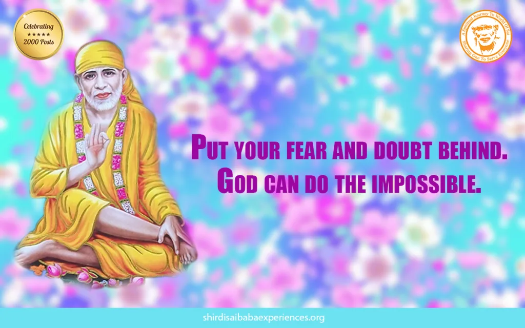 Sai Baba's Timely Lesson