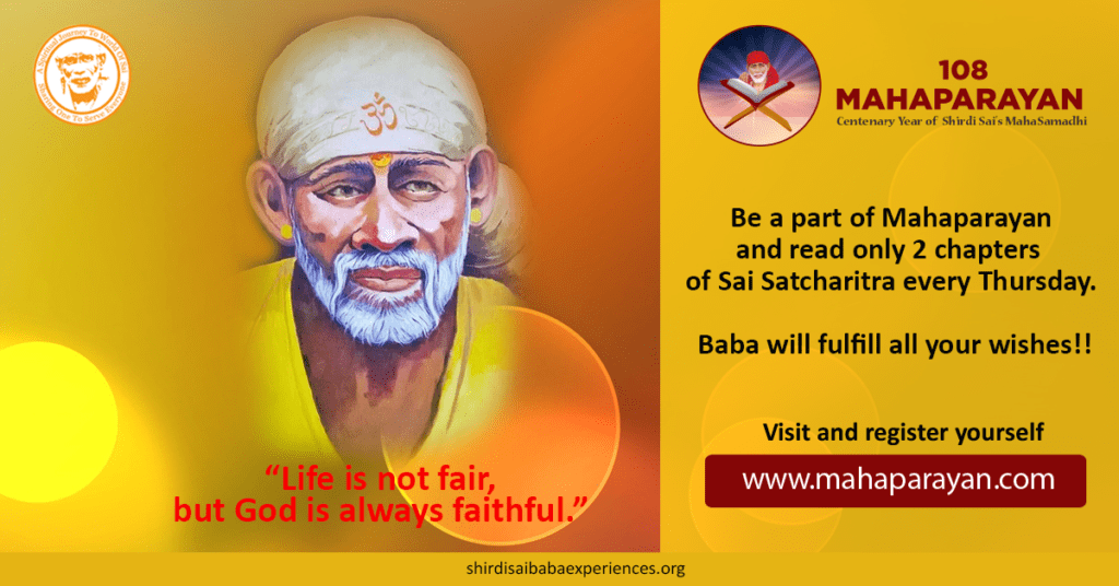 Devotee Got Job With Sai’s Blessings