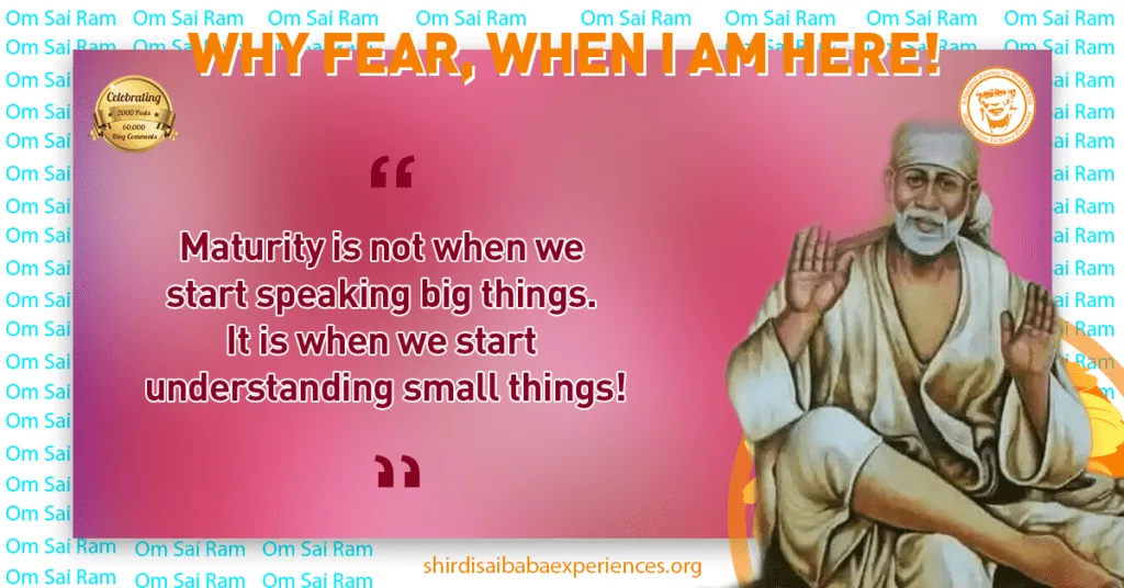 Sai Baba Helped