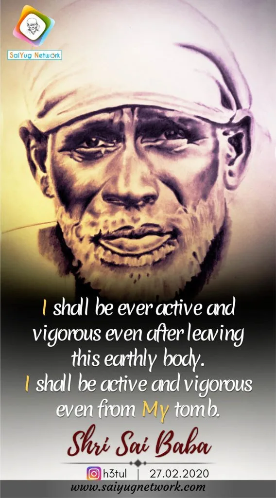 Sai's Hand On Devotee