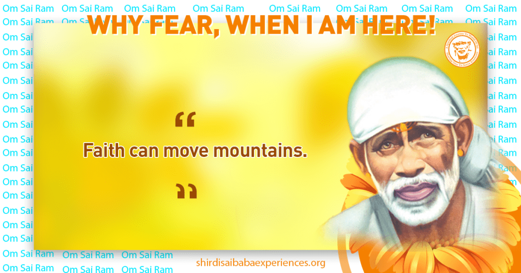 Overcoming Fears With Sai Baba's Blessing