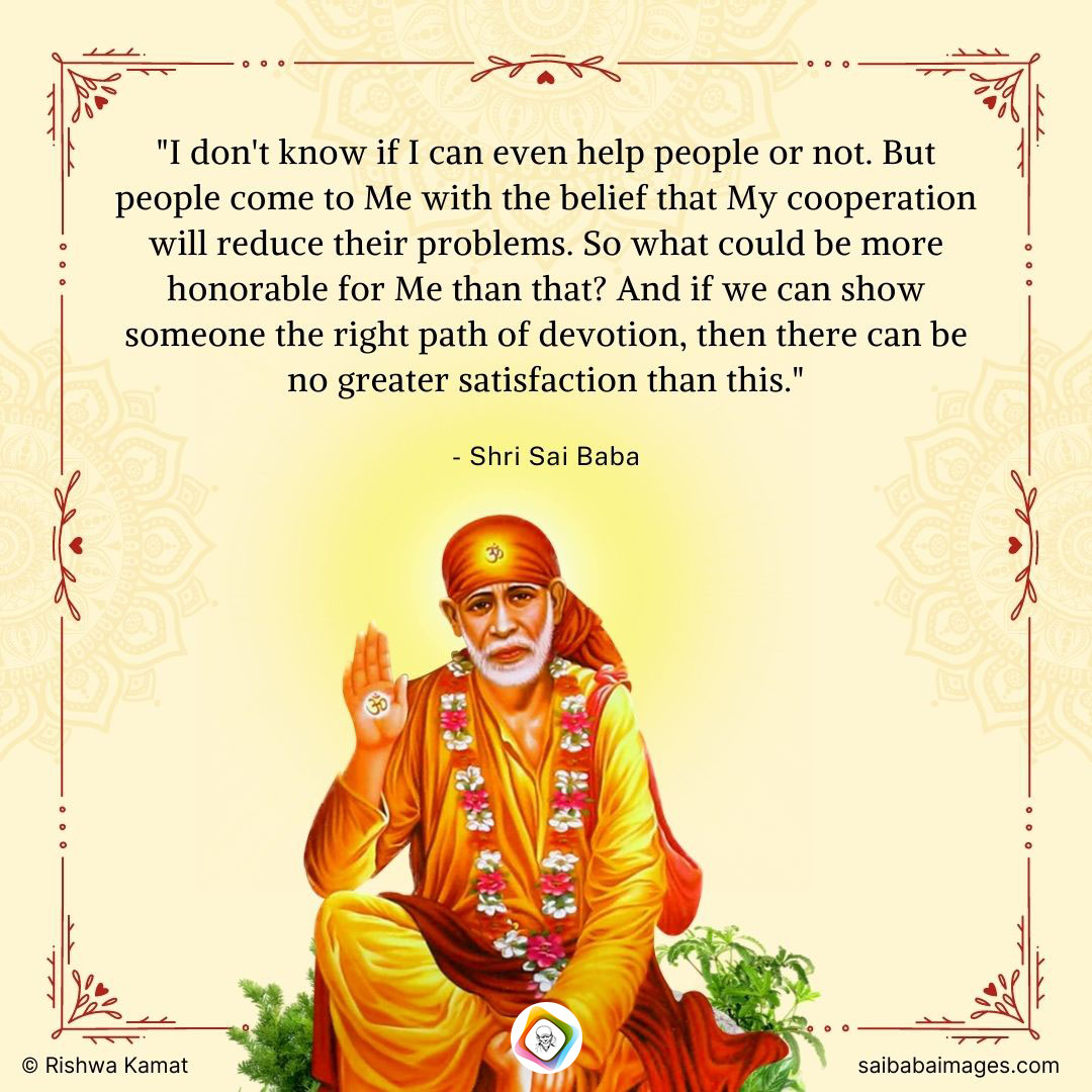 How The Blessings Of Shri Sai Baba Gave A Devotee Hope During A Turbulent Time