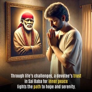 Devotee’s Trust in Sai Baba for Inner Peace