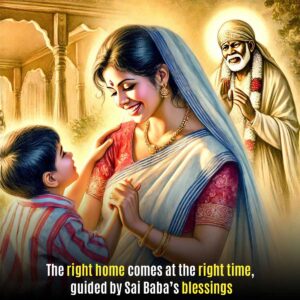 Sai Baba's Grace in Moving to a Better Home