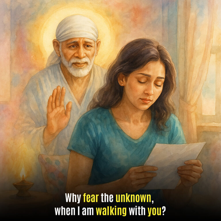 Sai Baba Reassurance During Breast Cancer Scare