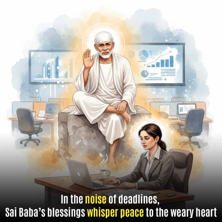 Workplace Stress Eased by Sai Baba’s Blessings