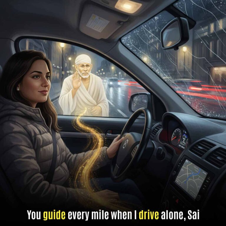 Sai Baba’s Care While Driving Alone
