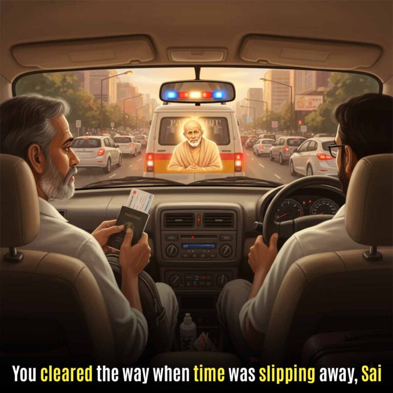 Sai Baba’s Timely Help to Catch a Flight-SM