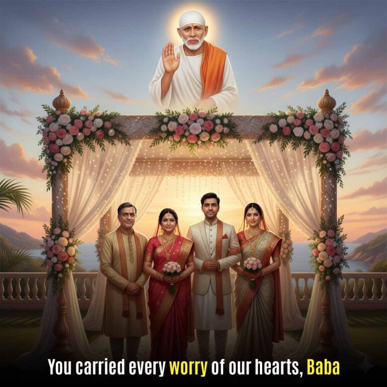 Faith in Sai Baba During Son's Wedding Challenges