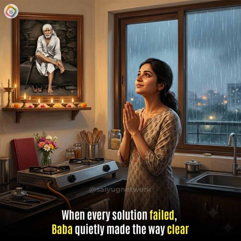 Sai Baba Help In Household Emergency