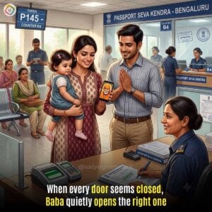 Sai Baba Miracle At Passport Office