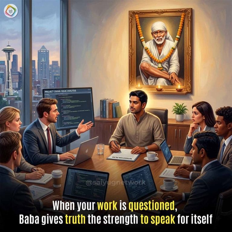 Sai Baba Helped At Work